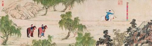 清道光帝《绮春园射柳图卷》
