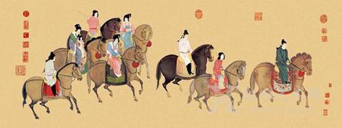 唐 张萱 周昉《唐宫仕女图》
