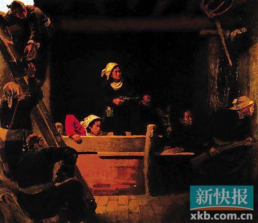 罗工柳在1951年完成了名作《地道战》,虽然技法上没有太多西洋油画的经验,但极具“本土气息”。