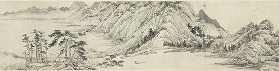 刘墉集<子明卷><无用师卷><剩山图>临黄公望<富春山居图>(局部)