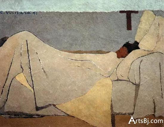Vuillard,在床上,奥赛藏品