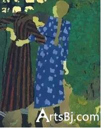 Édouard Vuillard, 散步的女孩们, 1891,海斯收藏品