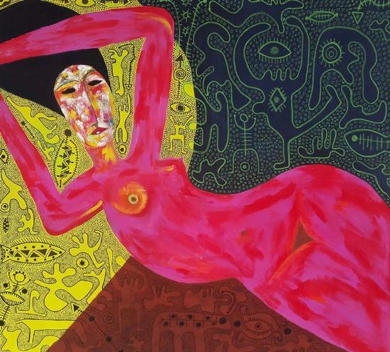 Simon Binna,《Nu Rouge》(2014)。图片:Courtesy Partner in Art, New York。