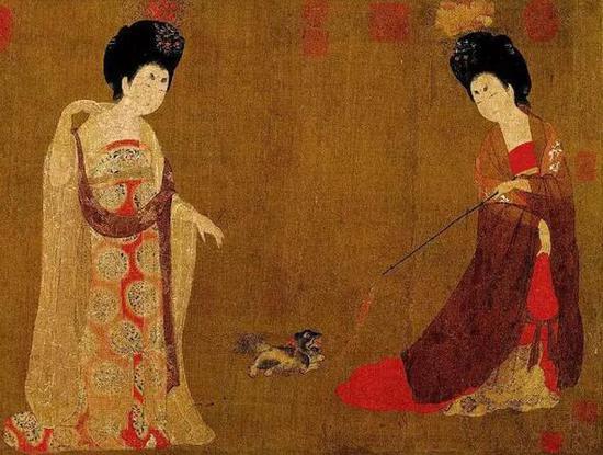 唐 · 周昉《簪花仕女图》 局部
