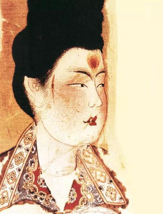唐 · 《反弹琵琶图》 仕女局部