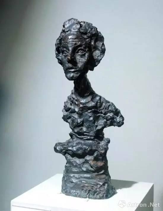 ▲ 贾科梅蒂,安妮特胸像4,1962,1965年铸件