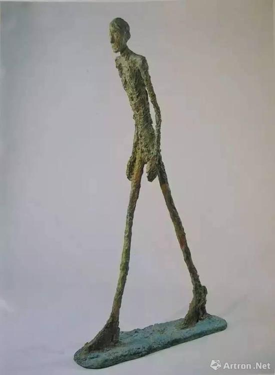 ▲ 贾科梅蒂,行走的人,1960