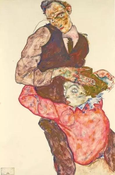 《恋人(与威莉的自画像)》,788万英镑,成交于2013伦敦苏富比