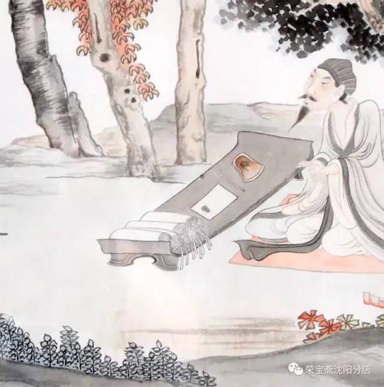 《武侯靖节出处图》张大千题跋