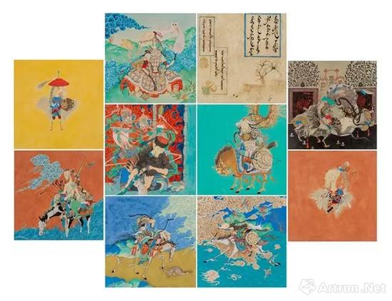 刘缥也涵 《格尔西·福尔西》40x40x10cm 纸本 矿物色 箔 中央美术学院 指导教师: 胡伟