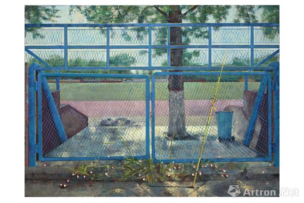 史亚男 《围栏的世界之二》200_150 材质:油画丙烯 年代信息:2016.12 西安美术学院 指导老师:钟晓京