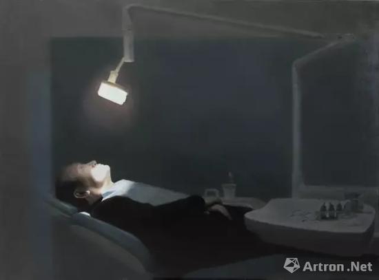 张警元《夜》200x150cm 布面油画 中央美术学院 指导教师:谢东明 喻红 刘小东 刘商英 陆亮