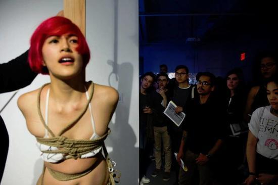 Emma Sulkowicz,《The Ship Is Sinking》,2017年。图片:Leila Ettachfini