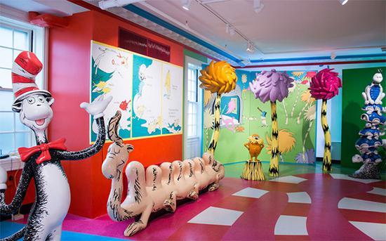 斯普林菲尔德苏斯博士博物馆内景。springfieldmuseums 图