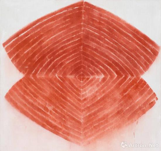 韩锋,《Boat VIII》, 2015,香格纳画廊展位,布面丙烯,170.0 × 180.0 厘米