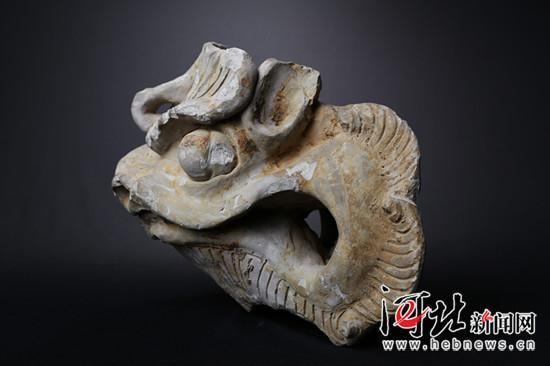 出土的唐五代龙形建筑物构件。 吴军供图
