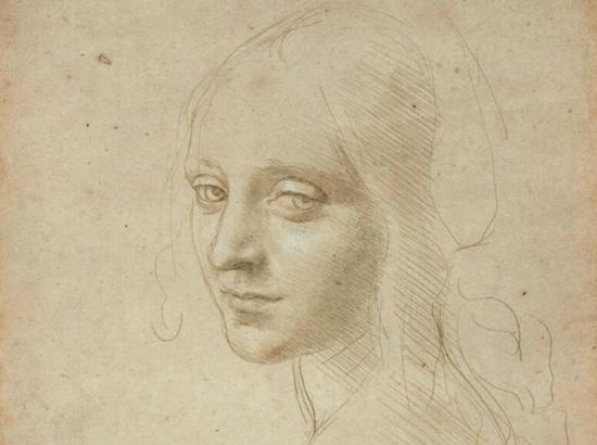 达-芬奇 Da Vinci - Head of a Young Woman (Study for the Angel in the ‘Virgin of the Rocks’)