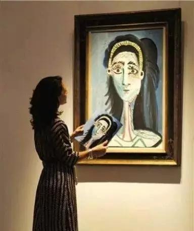毕加索 女人肖像画