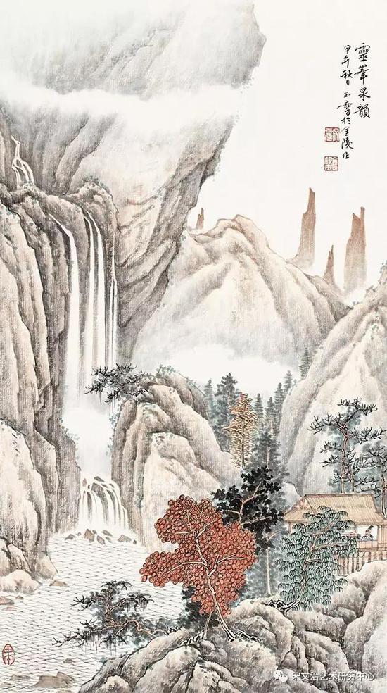 宋玉麟《灵峰泉韵》纸本水墨 / 2014