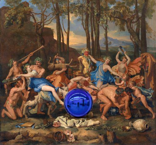 杰夫-昆斯,《凝视球绘画(潘神的胜利)》(2014-2016)。图片:©Jeff Koons