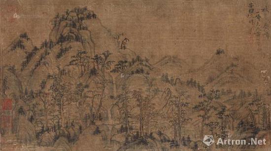 黄公望《秋岩叠嶂图》 成交价:506万元