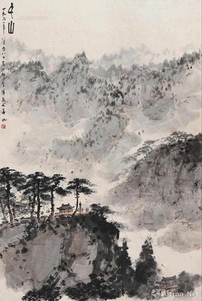 傅抱石《千山》 成交价:977.5万元