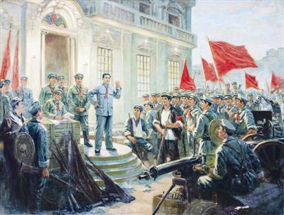 油画《南昌起义》(八一馆藏) 黎冰鸿绘