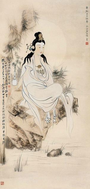张大千 观音 1940年