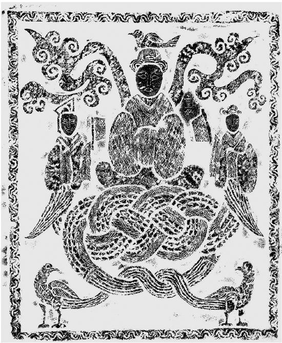 微山两城小石祠西壁画像 67×57cm 微山县文物管理所