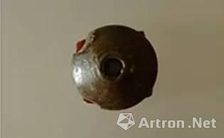 釉陶纺轮饰件