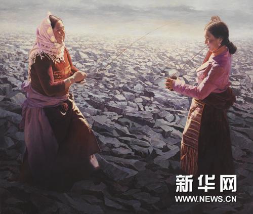 王其钧作品《滩上欢歌》
