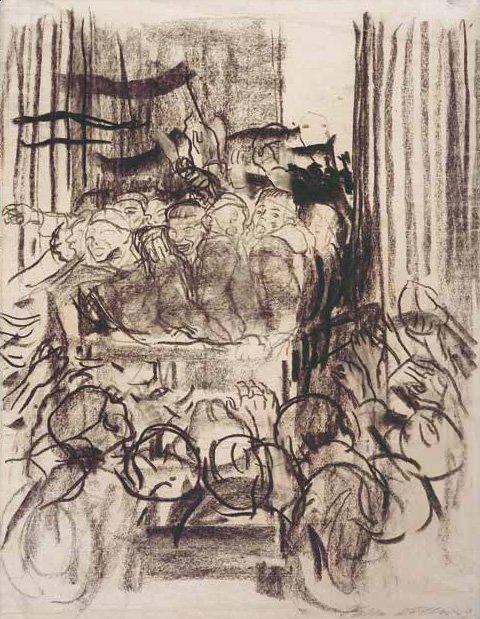 珂勒惠支,《革命1918》,1928。图片:©Käthe Kollwitz Museum Köln