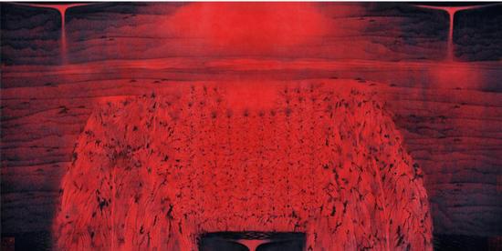 《静观八荒系列一》 136×68cm