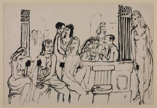 詹姆斯·鲍斯威尔(James Boswell),Sphinx妓院,1937年