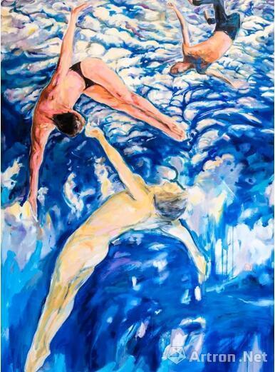 顾福生,青空,2013,油彩/画布,173x122cm