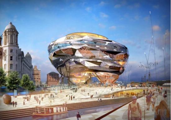 利物浦“第四女神“设计方案。图片: courtesy Will Alsop/aLL Design