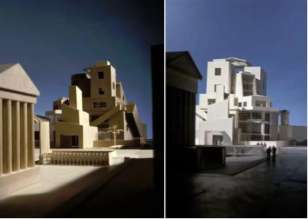 弗兰克·盖里为尼姆Carré d‘Art博物馆设计企划案。图片:Courtesy of Gehry Partners