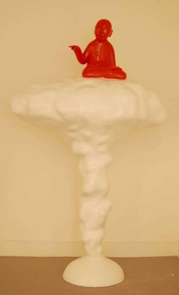 《异想天开》120X60X198cm 玻璃钢 2009