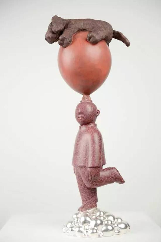 《轻》16X17X52cm 铸铜 2014