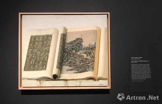 陈丹青,《唐太宗和王原祁》,2005,油画。图片:波士顿美术馆
