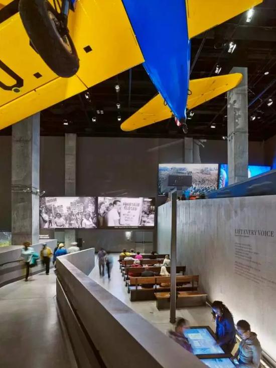 非洲裔美国历史文化国家博物馆的地下室层。图片:courtesy of NMAAHC Architectural Photography
