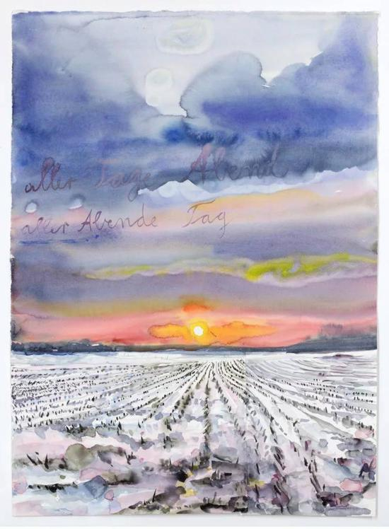 安塞姆·基弗《aller Tage Abend, aller Abende Tag》(The Evening of All Days, the Day of All Evenings),2014。图片:© Anselm Kiefer。 Photo © Charles Duprat,致谢Gagosian, New York