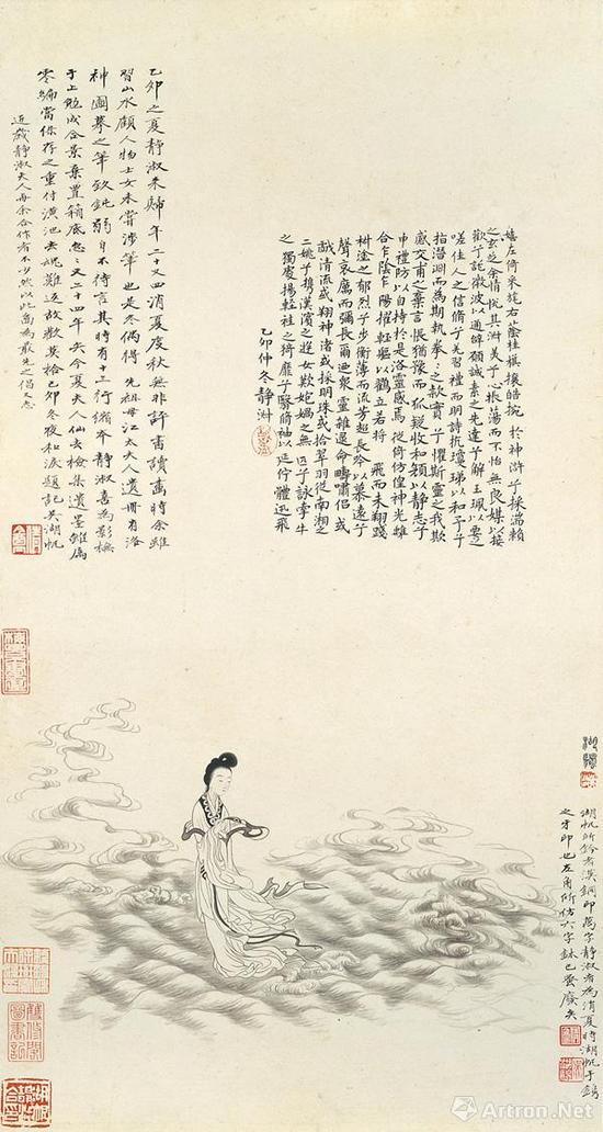 ▲吴湖帆、潘静淑 洛神图 乙卯(1915)