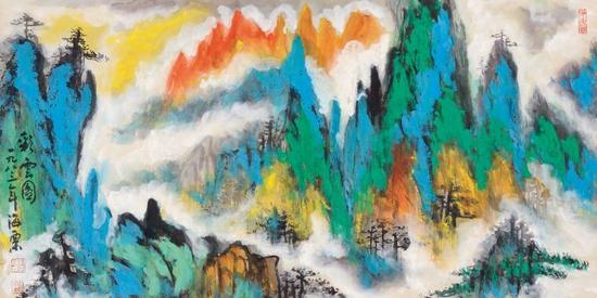 刘海粟《黄山云海》在上海朵云轩2011春季艺术品拍卖会,以3852万元成交