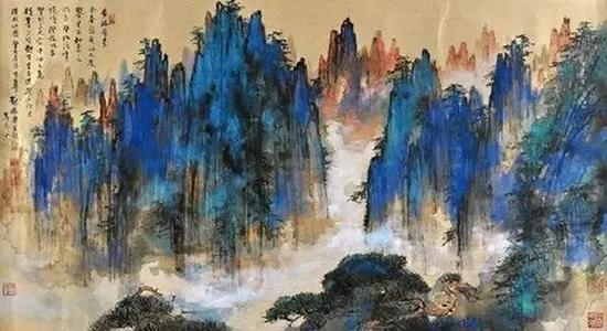 刘海粟 黄山图