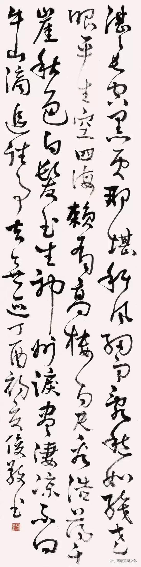 《贺新郎·湛湛长空黑》 137cm×35cm