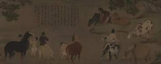 《浴马图卷》