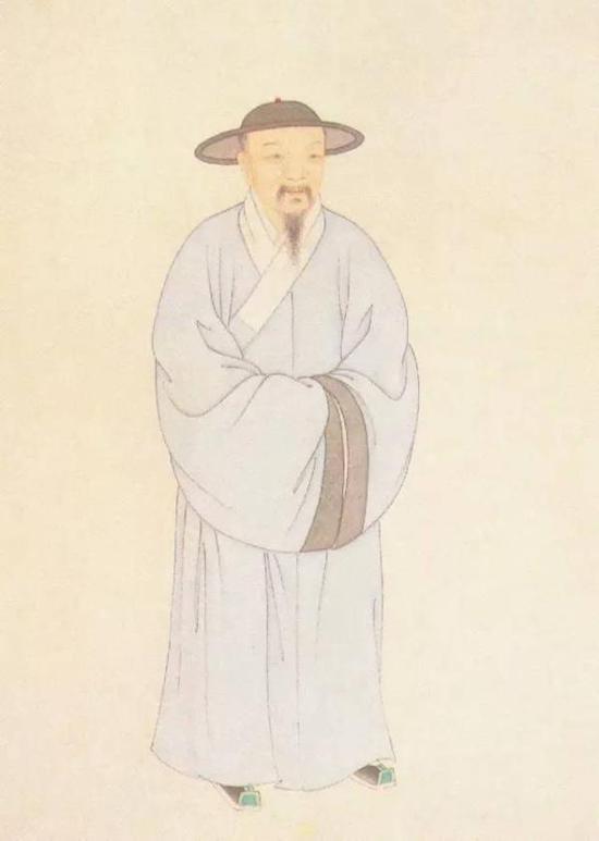 赵孟頫像,清叶衍兰绘