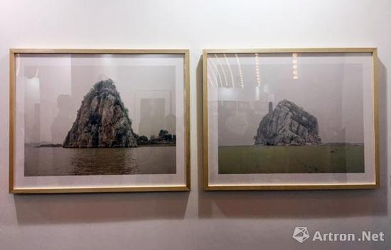 张克纯 大孤山和小孤山 80x100cmx2 2/7 2011 收藏级艺术微喷 售价4.8万元