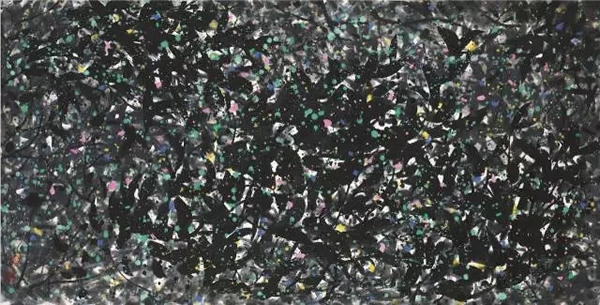 吴冠中《年华》 1993 年作 设色纸本 68.5 x 137 cm。 估价:HK$ 4,000,000 - 7,000,000